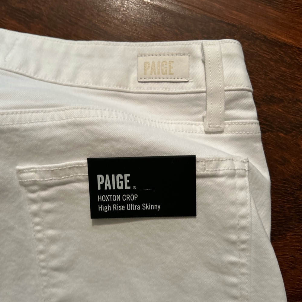 Paige White High Rise Ultra Skinny Jeans